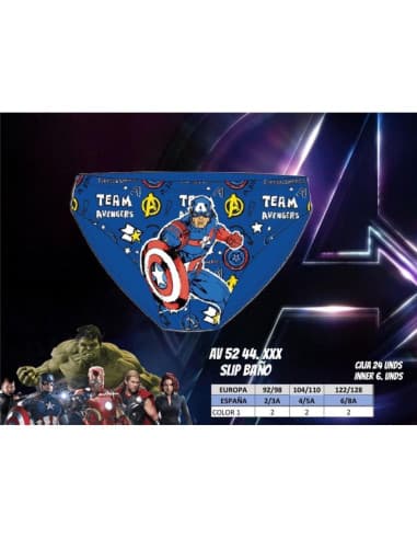 Slip baño avengers 504 T2-8A