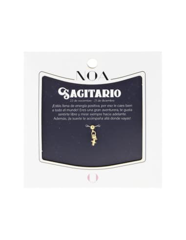 Charm DE acero dorado - sagitario