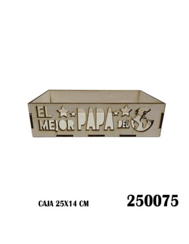 Caja frase EL mejor papa DEL mundo