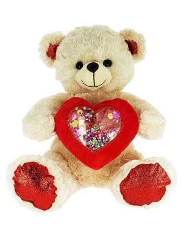OSO corazon brillo 42CM