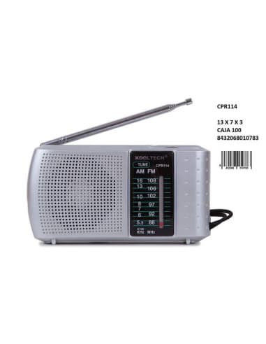Radio analo. HRZ. kooltech CPR114/100