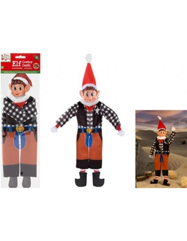 Elfo cowboy outfit IN OPP BAG with header