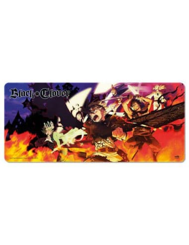 Alfombrilla raton XL black clover