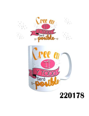 Taza frase cree EN TI