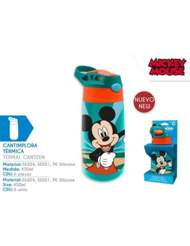 Cantimplora acero inoxidable 450ML mickey
