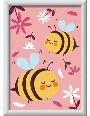 Puzzle happy bumblebees