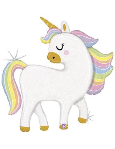 Globo foil 48'' / 122 CM. unicornio brillante