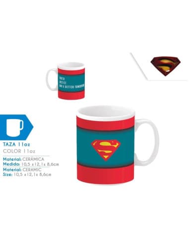 Taza cerámica superman (4x6)