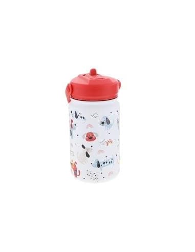 Botella acero 330ML adaptador infantil CON pajita