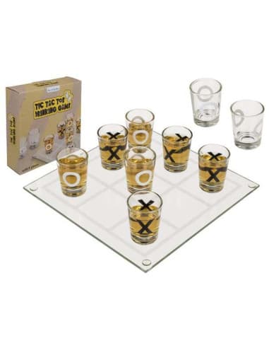 Juego para beber, tres EN raya CON 9 vasitos, apro
