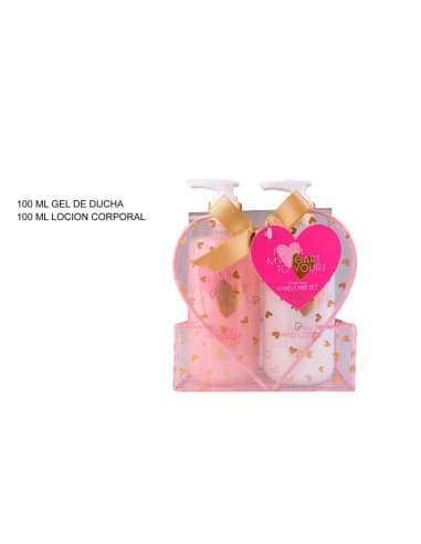 SET DE baño "from MY heart TO your" aroma rosa