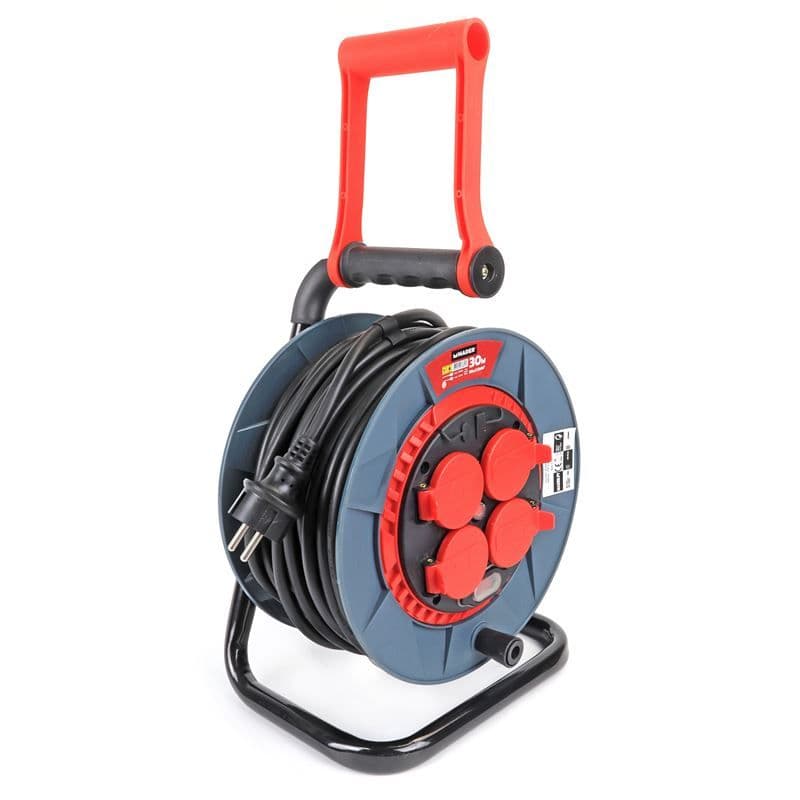 Enrollador de Cable 30 Metros Cable 3x2.5mm Mader