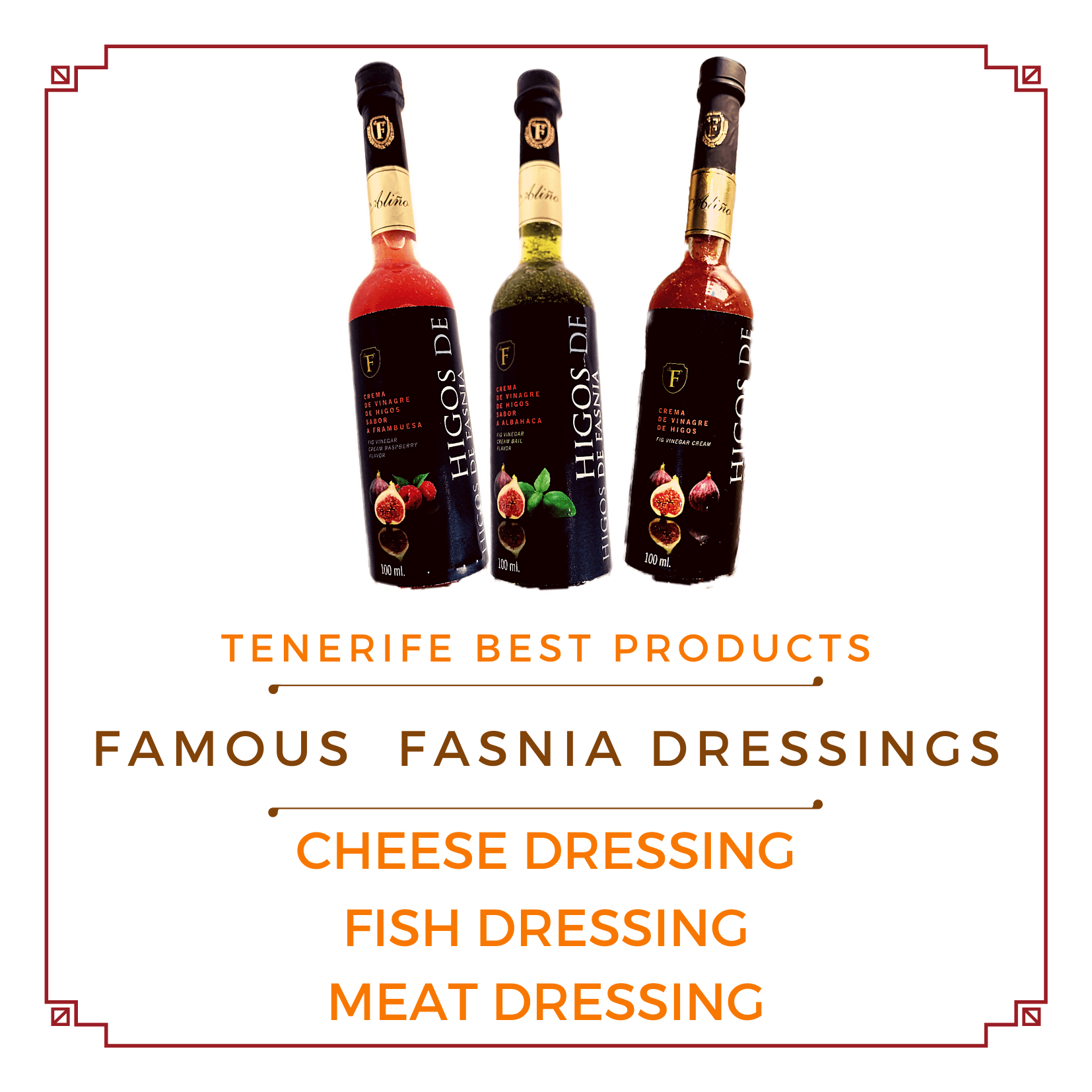 Pruductos de Fasnia Tenerife Dressings