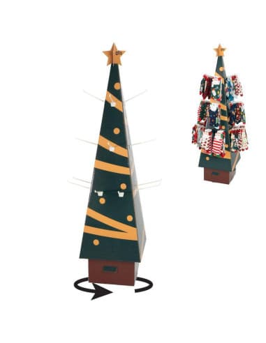 Expositor forma arbol navidad para calcetines (1)