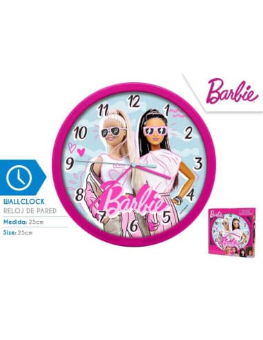 Reloj DE pared barbie (6x1)