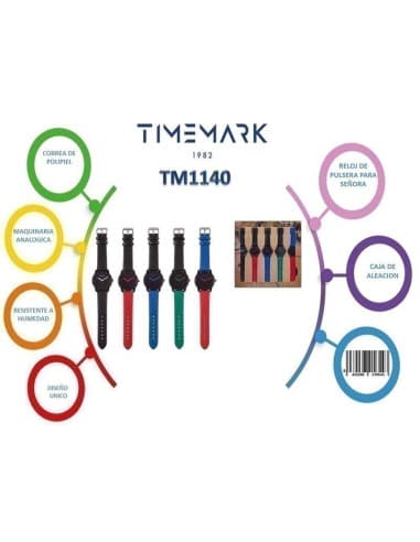 Reloj DE pulsera expositor 5 timemark /1140/100