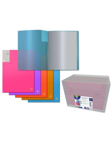 PP neon carpeta 40 fundas A4 transp