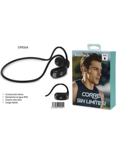 Auricular BT conduccion aerea kooltech CPE554/20/4