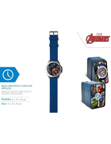 Reloj analogico avengers (6x4)
