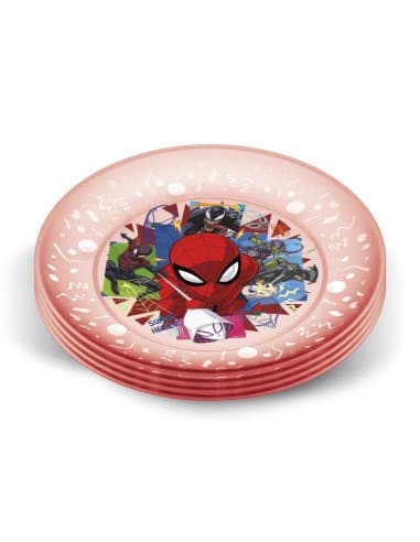 Stor SET 4 PCS plato PP JOY spiderman