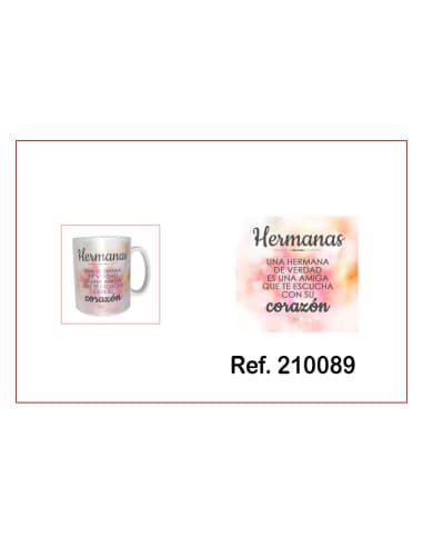 Taza frase amistad UNA hermana DE verdad ES UNA AM