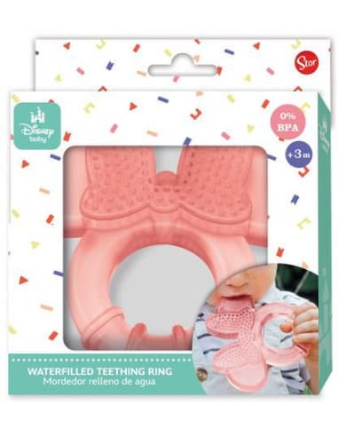 Stor mordedor relleno DE agua minnie mouse heart F