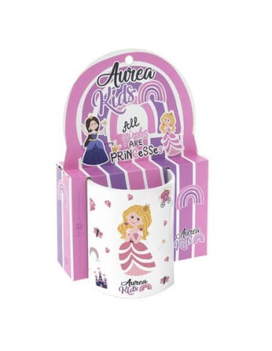 Taza infantil DE plástico 330ML - pink princess