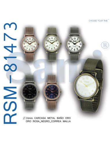 Reloj sami SRA correa malla RED vintage 12 NOS