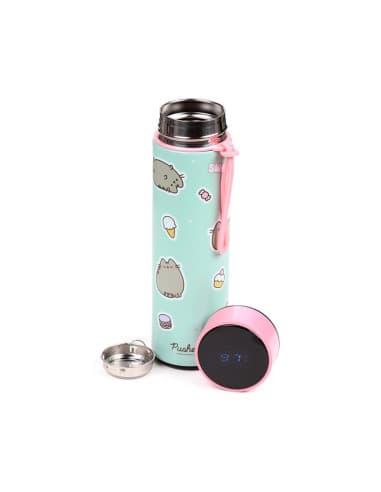 Botella termo CON termómetro EL gato pusheen