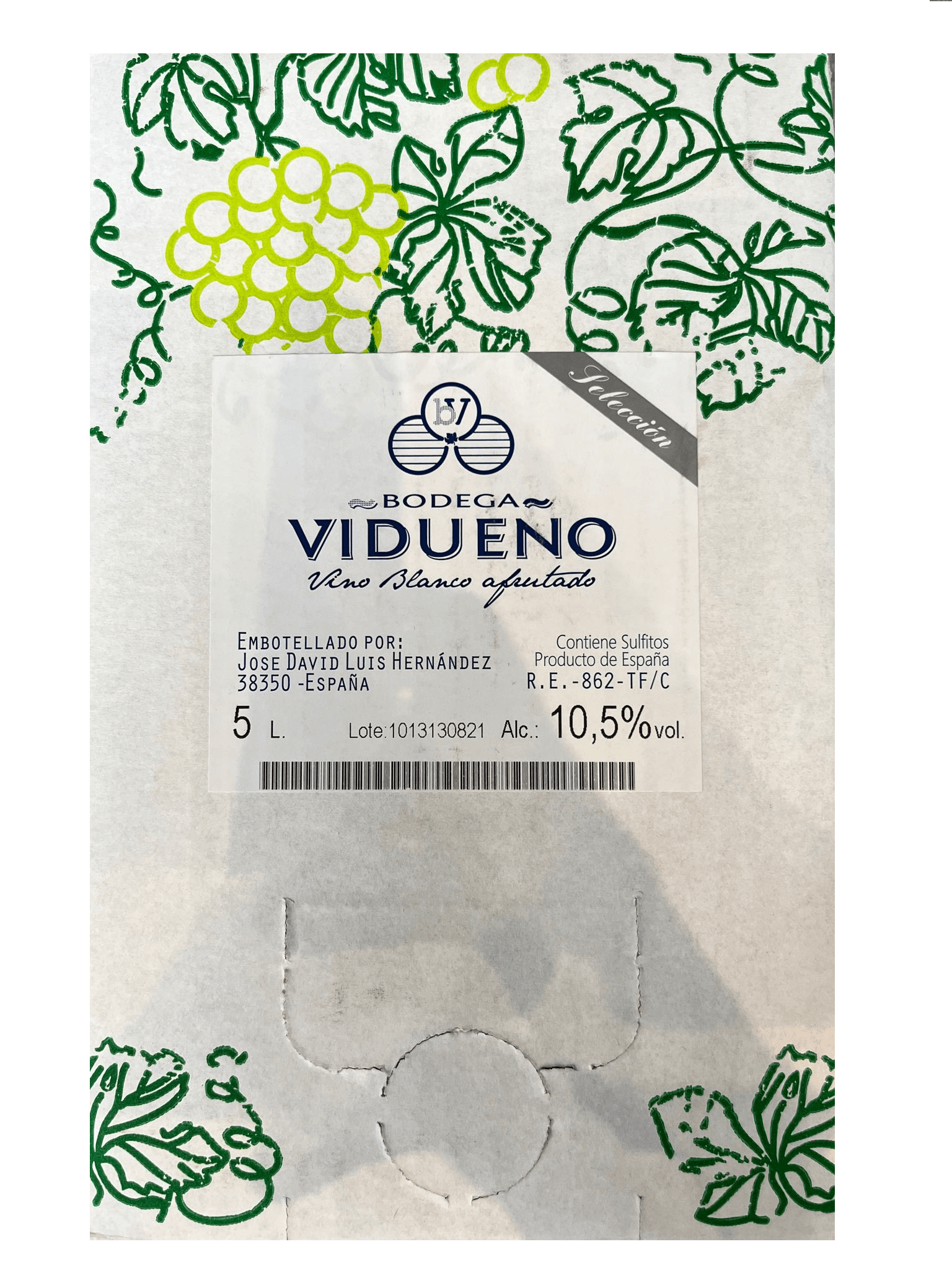 5 LTR VINO Blanco Afrutado Selección VIDUEÑO