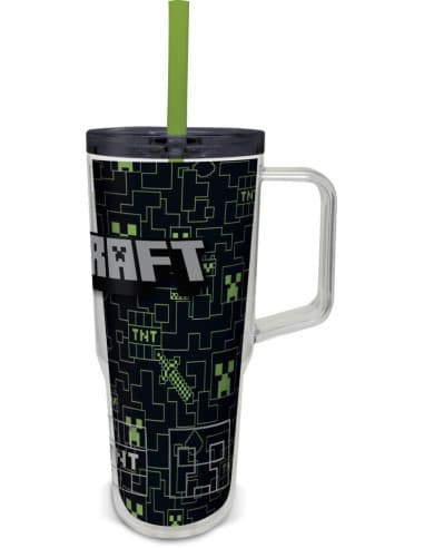 Stor taza cool basic doble pared 860 ML minecraft