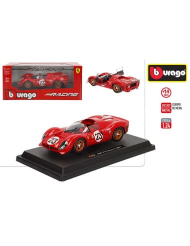 Burago-coche metal 1:24 ferrari racing-330 P4 dayt