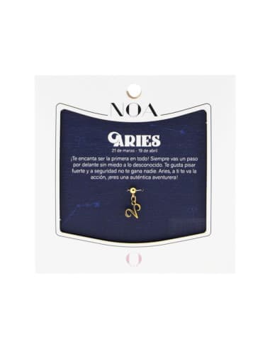 Charm DE acero dorado aries