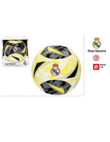 Real madrid-balon futbol playa/piscina neopreno T5