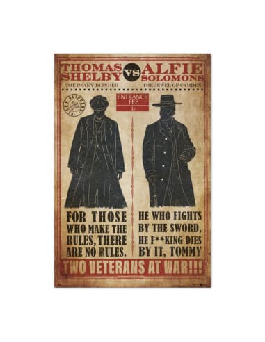 Poster peaky blinders thomas VS alfie