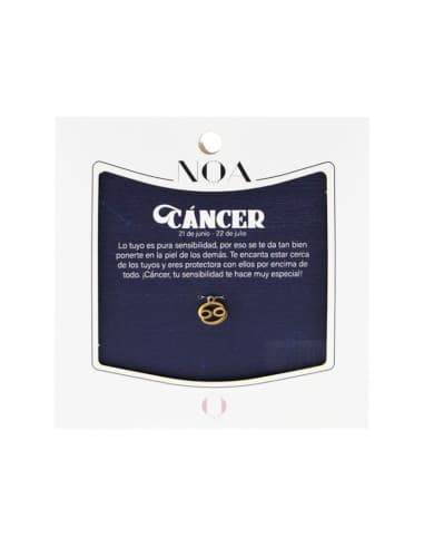 Charm DE acero dorado - cáncer