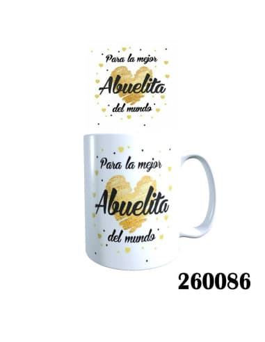 Taza frase para LA mejor abuelita DEL mundo